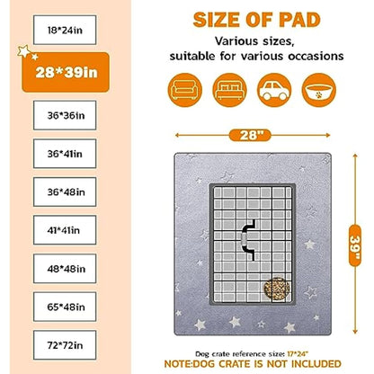 Washable Puppy Pads, 2 Packs Fast Absorption Reusable Puppy Pads, Dog Pee Pad, Waterproof Whelping Pads, Non-Slip Training Pads Pet Playpen Puppy Mat for Floor, Dog Crate -70x100cm