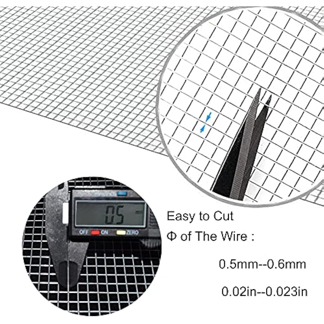 C&Xanadu 100mm X 6m Wire Mesh Roll,Rodent Proofing Metal Mesh Galvanised,Welded Steel Mesh Panels Stop & Prevent Rat & Mouse Access