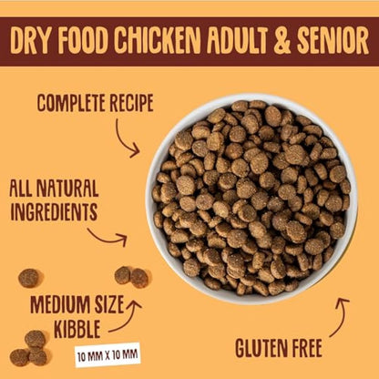 Scrumbles Dry Dog Food with Fresh Chicken, 2 kg (Pack of 1),package may vary