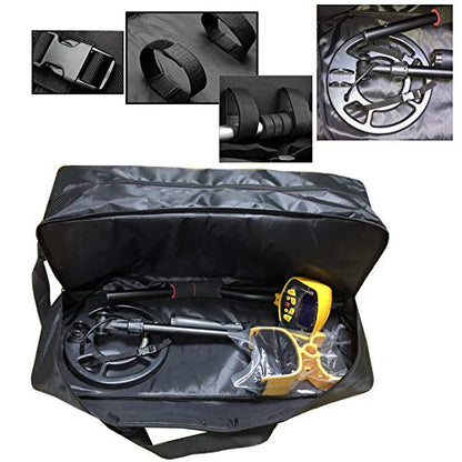 Metal Detector Carry Bag Portable Waterproof Canvas Storage Bag Double-layer Carry Tools Organizer Backpack for Metal Detect