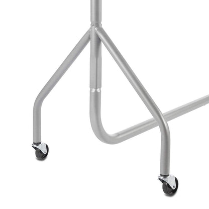 The Shopfitting Shop HEAVY DUTY SILVER GREY Clothes Rail 6ft Long x 5ft High Garment Storage Rack 32mm Steel Tube