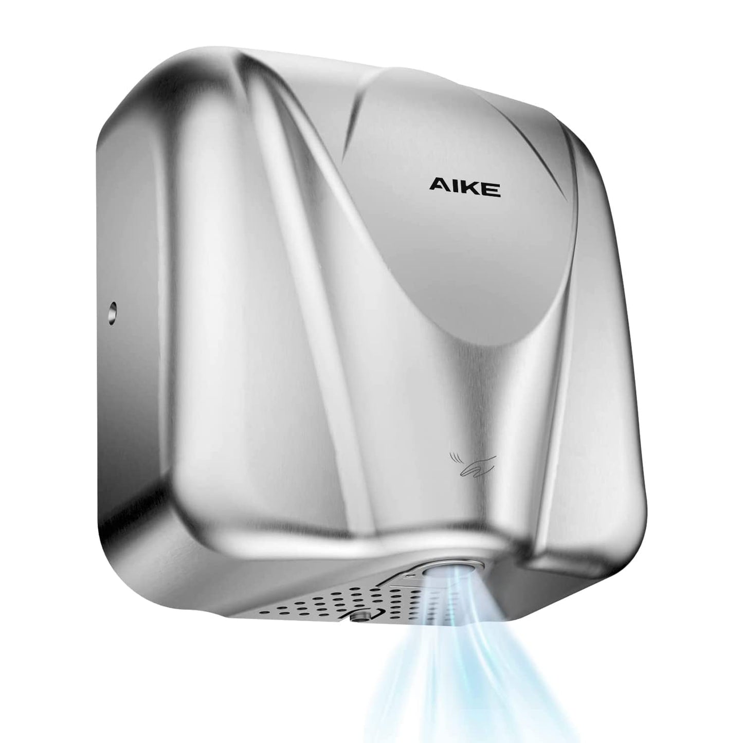 AIKE Elephant Commercial Hand Dryer, Durable Stainless Steel, 220V AK2812