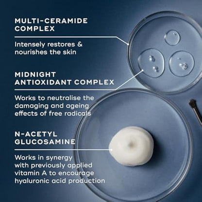 Medik8 Advanced Night Restore - Rejuvenating Multi-Ceramide Night Cream - Moisturiser - Deeply Nourish and Visibly Firm Your Complexion While You Sleep - 50ml