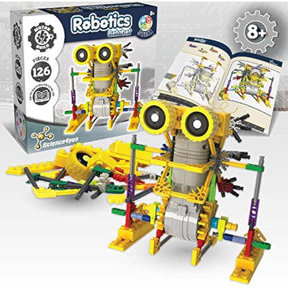 Science4you Robotics Betabot - Robot Building Toy for Kids Age 8-14, Kit with 126 pieces to Build Your Own Robot and Make it Move, Science Kit and STEM Toy for Kids 8+ years old