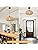 FORCOSO Rattan Pendant Ceiling Light, Boho Lamp Hanging Light Shade Rattan Lampshade, E27 Vintage Light Fitting, Rustic Ceiling Lamp Fixtures for Living Room Bedroom Dining Table Hallway Kitchen