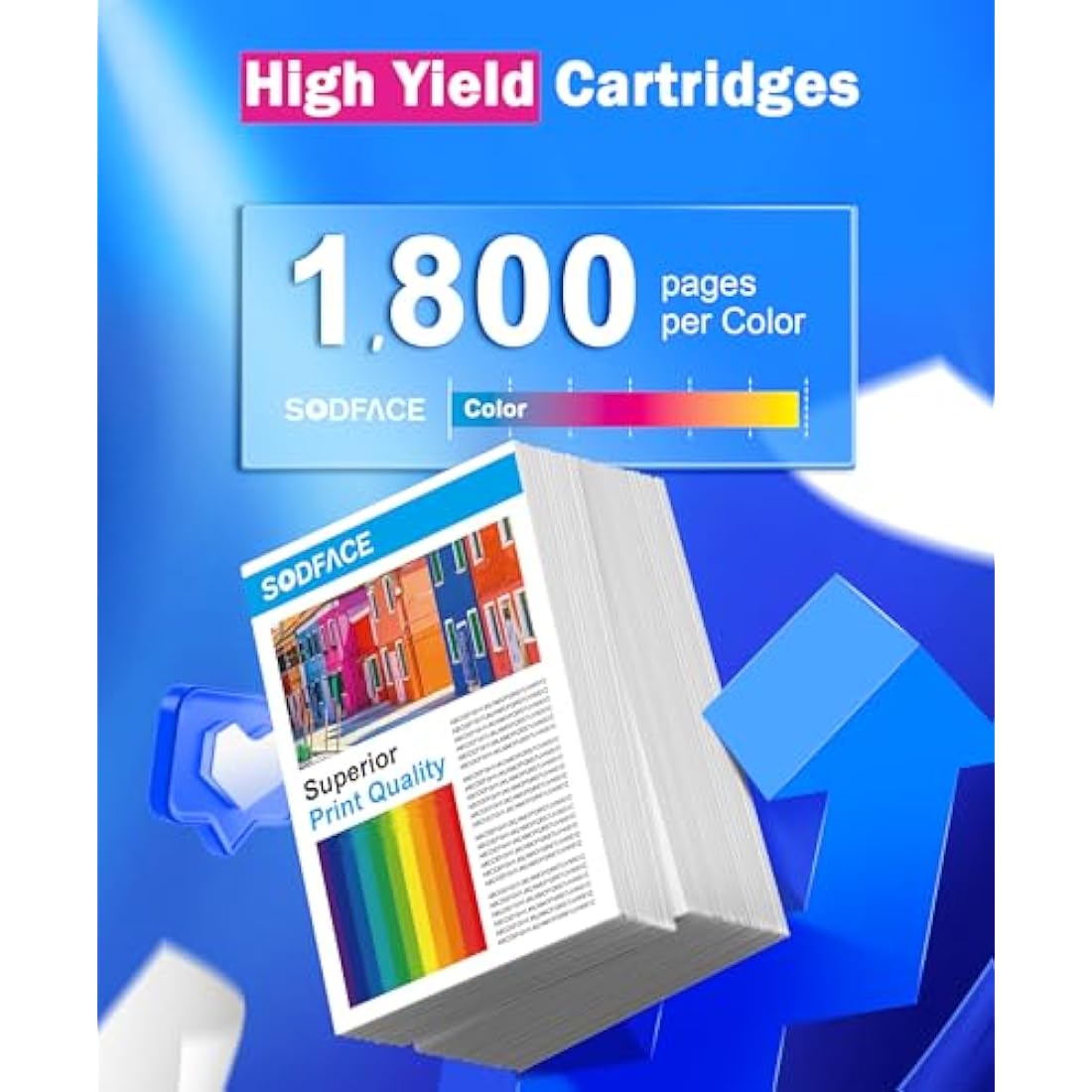 SODFACE 131X 131A CF210X Toner Cartridge Compatible for HP 131X toner 131A CF210X CF211X CF213X CF212X for HP LaserJet Pro 200 Color MFP M276nw M251n M251nw M276n (Black Cyan Yellow Magenta, 4-Pack)