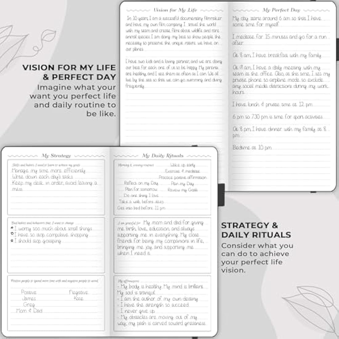 GoGirl Planner and Organizer for Women - Pocket Size Weekly Planner, Goals Journal & Agenda to Improve Time Management, Productivity & Live Happier. Undated – Start Anytime, Lasts 1 Year – Black