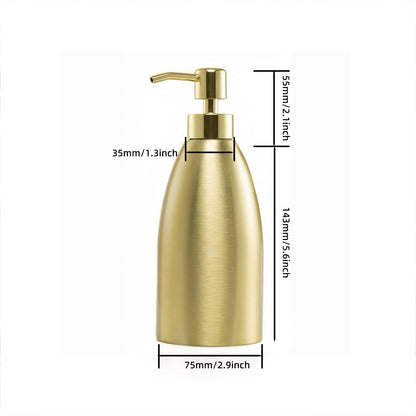 Emarful 304 Stainless Steel Soap Dispenser 16oz Rust-Proof Liquid Soap Pump Bottle for Kitchen or Bathroom Countertop Hand Dish Lotion Leak-Proof