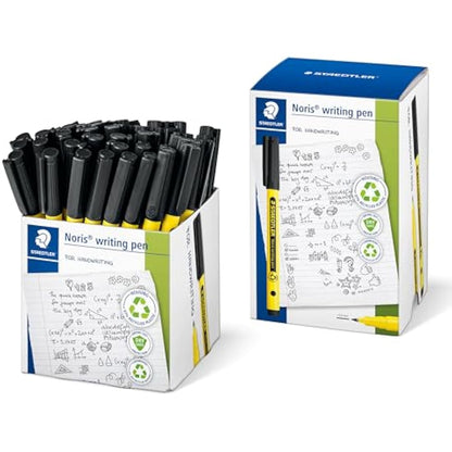 STAEDTLER 307-9 CT50 Noris Handwriting Pen - Black (Tub of 50)