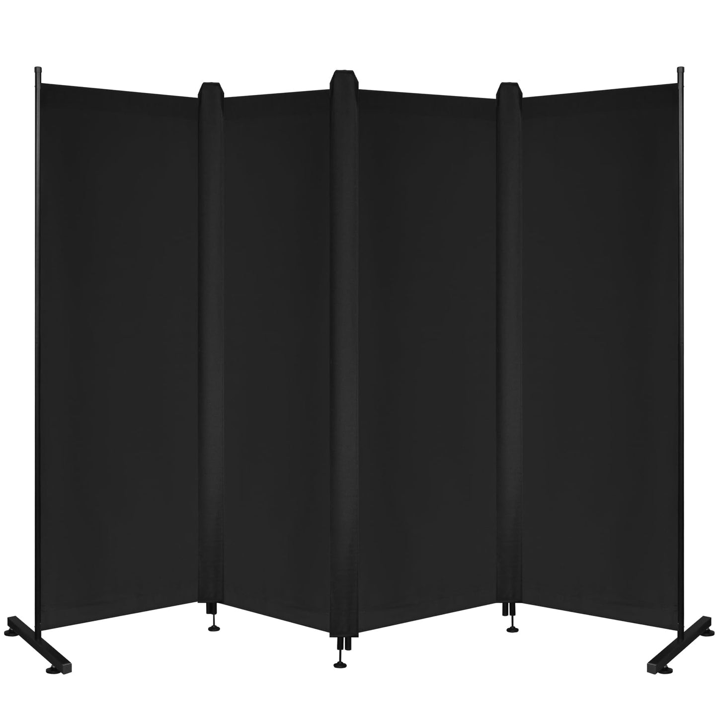 REDCAMP 4-Panel Portable Privacy Screen Freestanding with Sealing Strips
