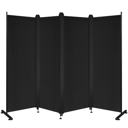REDCAMP 4-Panel Portable Privacy Screen Freestanding with Sealing Strips