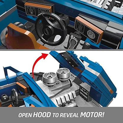 MEGA Hot Wheels Collectible Monster Truck Building Toy for Adults 1:18 Scale Bigfoot with Deluxe Features, for Fans and Collectors, HHD20