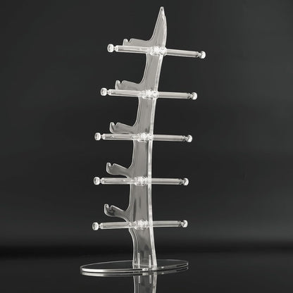 POFET Sunglasses Glasses Acrylic Crystal Clear Display Retail Show Stand Holder Rack Glasses Display Stand