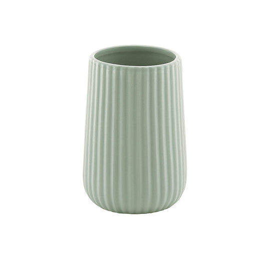 Gedy Mint Green, G-Marika, Bathroom, Ceramic Toothbrush Holder, R&D Design, Measures 11.6 x 8 x 8 cm, 2 Years Warranty, One Size