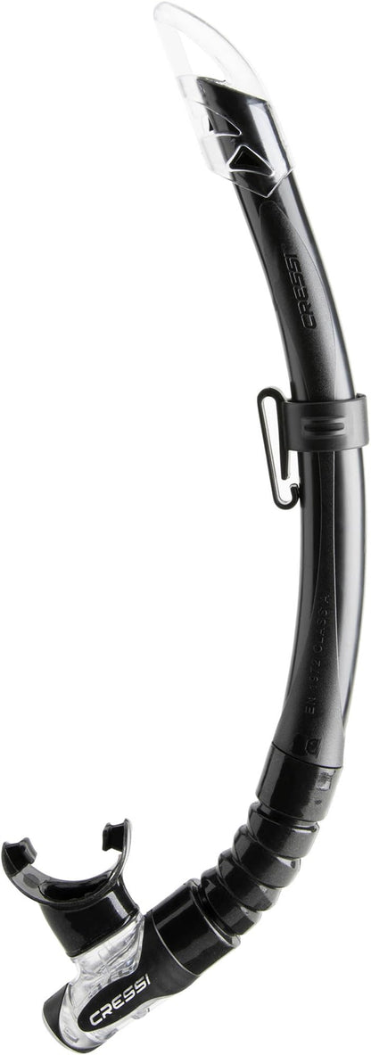 Cressi Estrella & Gamma Combo - Combo Set Mask Estrella + Snorkel Gamma for Snorkelling and Diving, Black/Black, One Size, Adult Unisex
