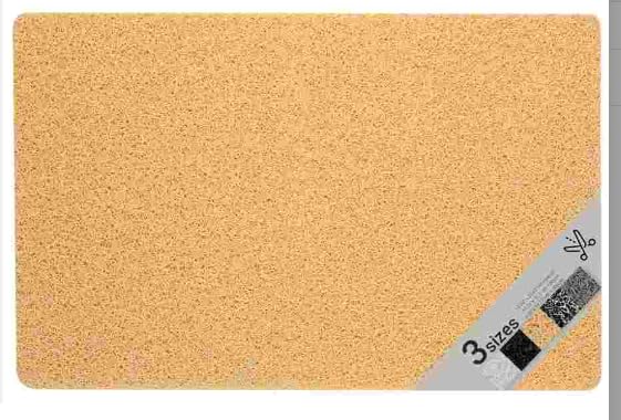 COSYLAND Non-Slip Shower Mat 40 x 100 cm - Shower Mat Non-Slip with Drain - Soft PVC Loofah Non-Slip Mat Bath - Quick Drying Bath Mats - (Natural)