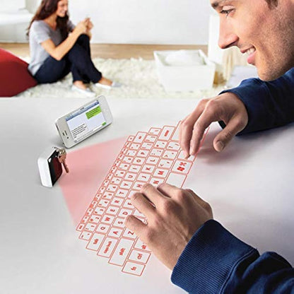 Laser Projection Bluetooth Virtual Keyboard & Mouse for iPhone, Ipad, Smartphone and Tablets