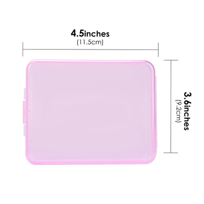 Adorila 6 Pack Travel Cotton Swab Qtip Holder, Portable Hair Tie Organizer with Lid, Flosser Dispenser
