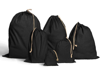 Black Cotton Fabric, 100% Cotton, 60" Wide, Medium Weight, 145 GSM, Plain Weave. (Black, 10 Metre)