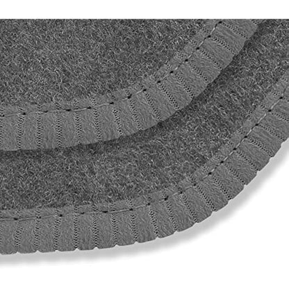 Car Mats FOR BMW 5 Series (F10 / F11) 2013-2016 Grey Carpet & Grey Ribbed Trim & Grey Rectangle Heel Pad [SAPP-1521]