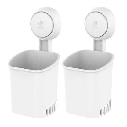 Toothbrush Holder Wall Mounted, MAX Hold 3 KG Suction Cup Toothbrush Holder No Drilling