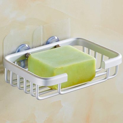 Gold Bar Soap Holder for Shower Wall,Stainless Steel Adhesive Soap Dish for Bathroom,Drill Free Soap Holder Storage Rack Soap Dishes for Home Kitchen
