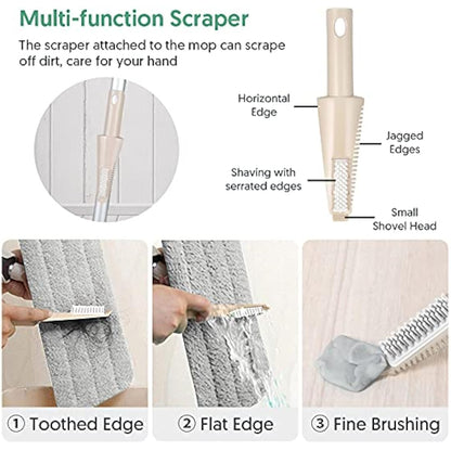 Spray Mop for Floor Cleaning, ILAVCOOL Microfiber Floor Mop with 3 Reusable Pads 550ML Refillable Bottle for Cleaning Laminate, Tile, Wood, Hardwood