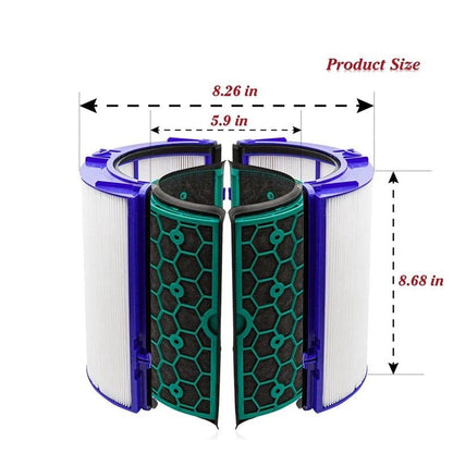 HEPA Filter for Dyson Pure Cool TP04 TP05 HP04 HP05 DP04 Air Purifier, Replaceable Filter Compatible with Dyson Pure Cool Purifying Fans Replacement