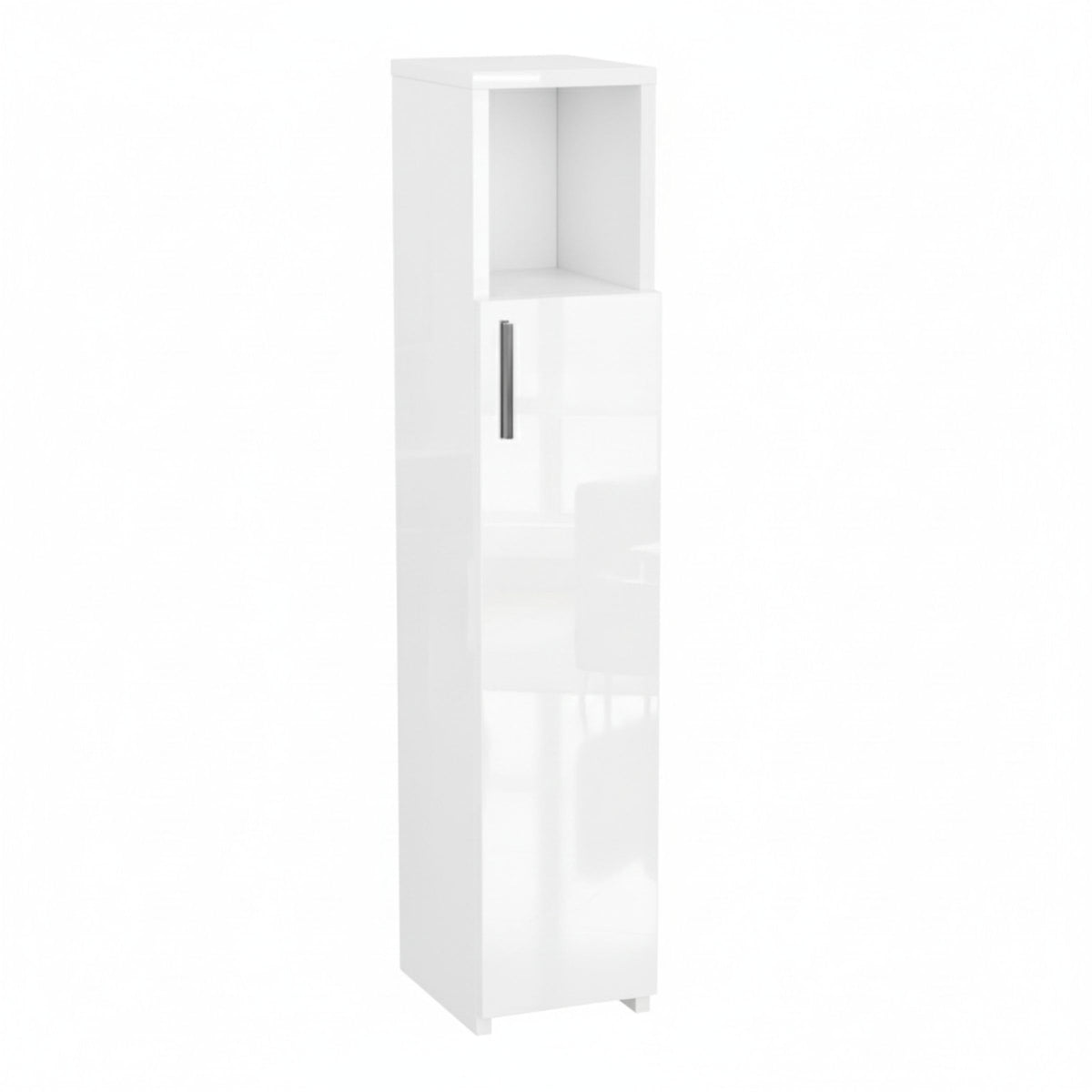 ComfortCove Slim Bathroom Cabinet, Tall Bathroom Cabinet, Gloss White
