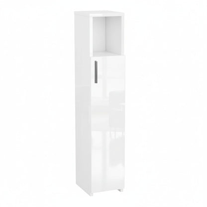 ComfortCove Slim Bathroom Cabinet, Tall Bathroom Cabinet, Gloss White
