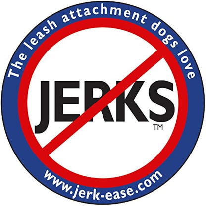 JERK-EASE Patented Shock Absorber Bungee Dog Leash Attachment, Medium (up to 60 pounds), Black