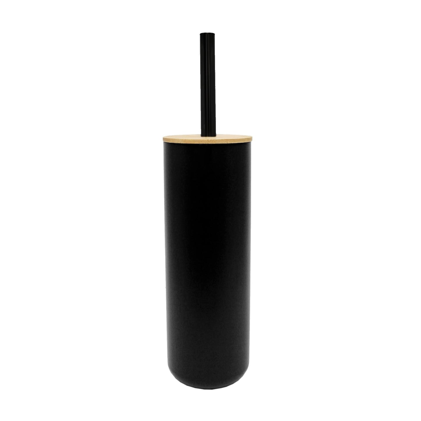douceur d'intérieur, Toilet Brush (Diameter 9.2 x 37 cm) Smart Black, Polystyrene and Bamboo