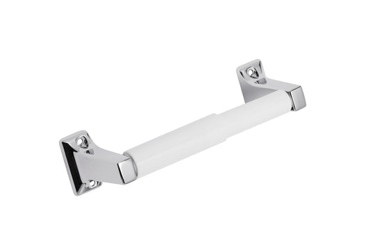 Croydex Sutton Spindle Toilet Roll Holder - Durable Zinc Alloy Bathroom Storage Solution with Chrome Finish, Slimline Design for Compact Spaces,