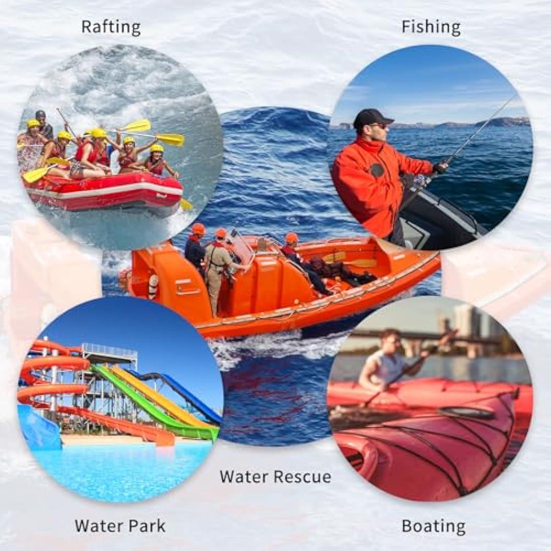 NewDoar 12KN Marine Floating Rope 10mm(3/8in) Accessory Cord Equipment 33FT(10M) 66FT(20M) 98FT(30M) Escape Rope for Boating, Camping, Anchoring, Fishing,Tent Canopy-Orange/30M