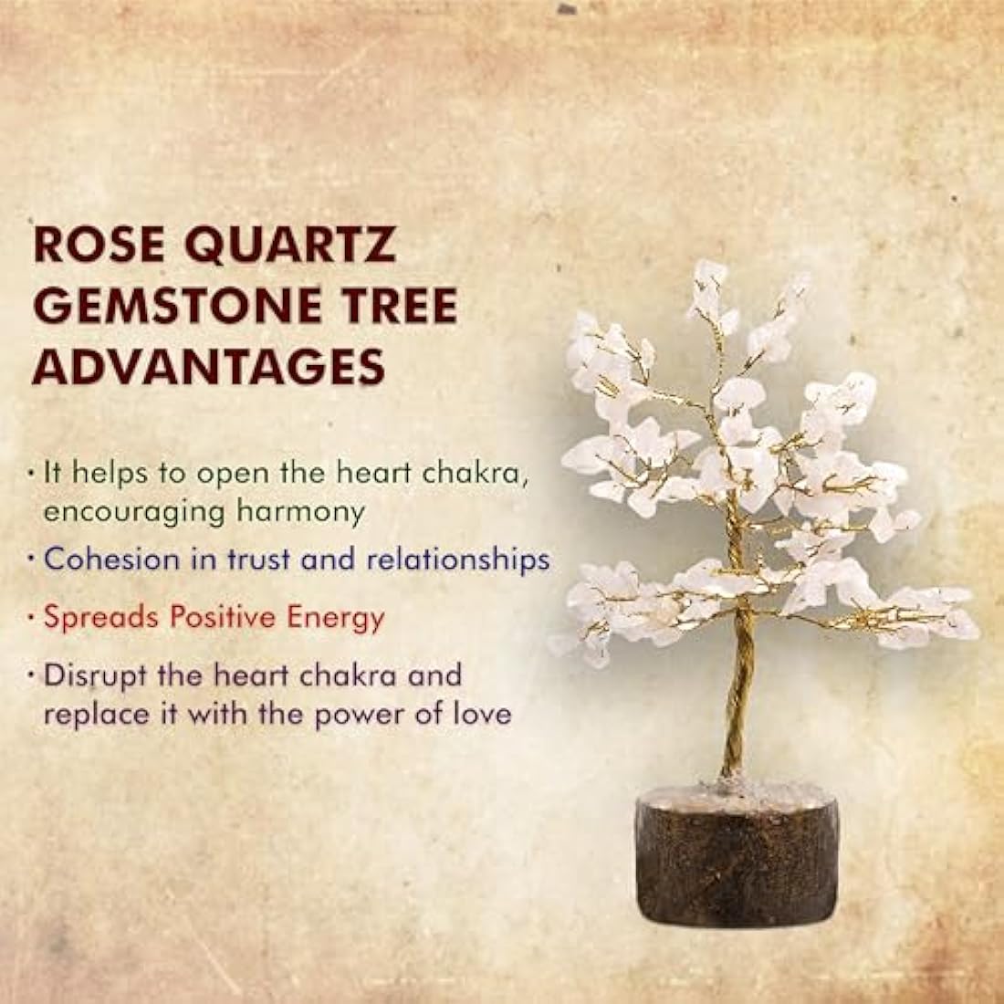 Wonder Care Rose Quartz Crystal Tree for Home Decorations Crystals and Healing Stones Witchy Room Crystal Decor Tree Crystal Gifts Gem Tree Christmas Tree Stands for Real Tree…