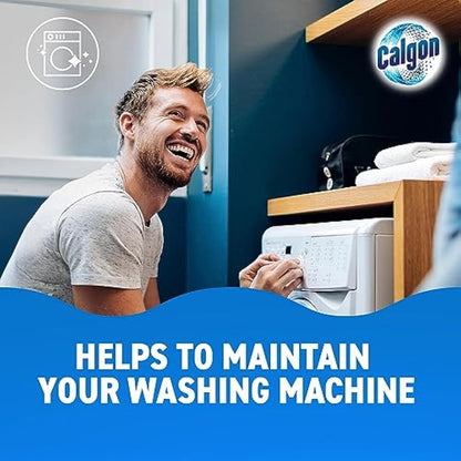 Calgon 4-in-1 Washing Machine Cleaner and Water Softener Tablets, 75 Count , Removes Limescale, Residue, Dirt, Rust & Malodours , Deep Clean , XL Pack Size