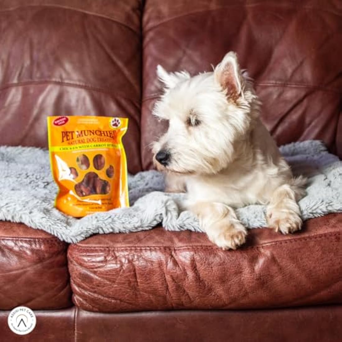 Pet Munchies Mixed Chicken Stick Bundle for Dogs, Chicken with Cheese, Blueberry or Carrot Flavour, Natural Real Meat Dog Chew Treat Sticks, 18 Variety Bags, 260g