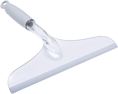 Shower Door Squeegee for Bathroom Shower Glass Doors, Silicone/Rubber Window Cleaner Squeegee, Plastic Car Windshield Cleaning Squeegee
