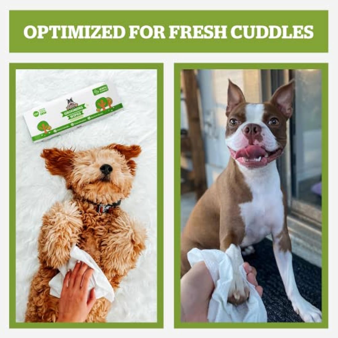 Pogi’s Dog Wipes – Plant-Based, Hypoallergenic Wipes for Dogs and Puppies – Fragrance Free, 400-Count