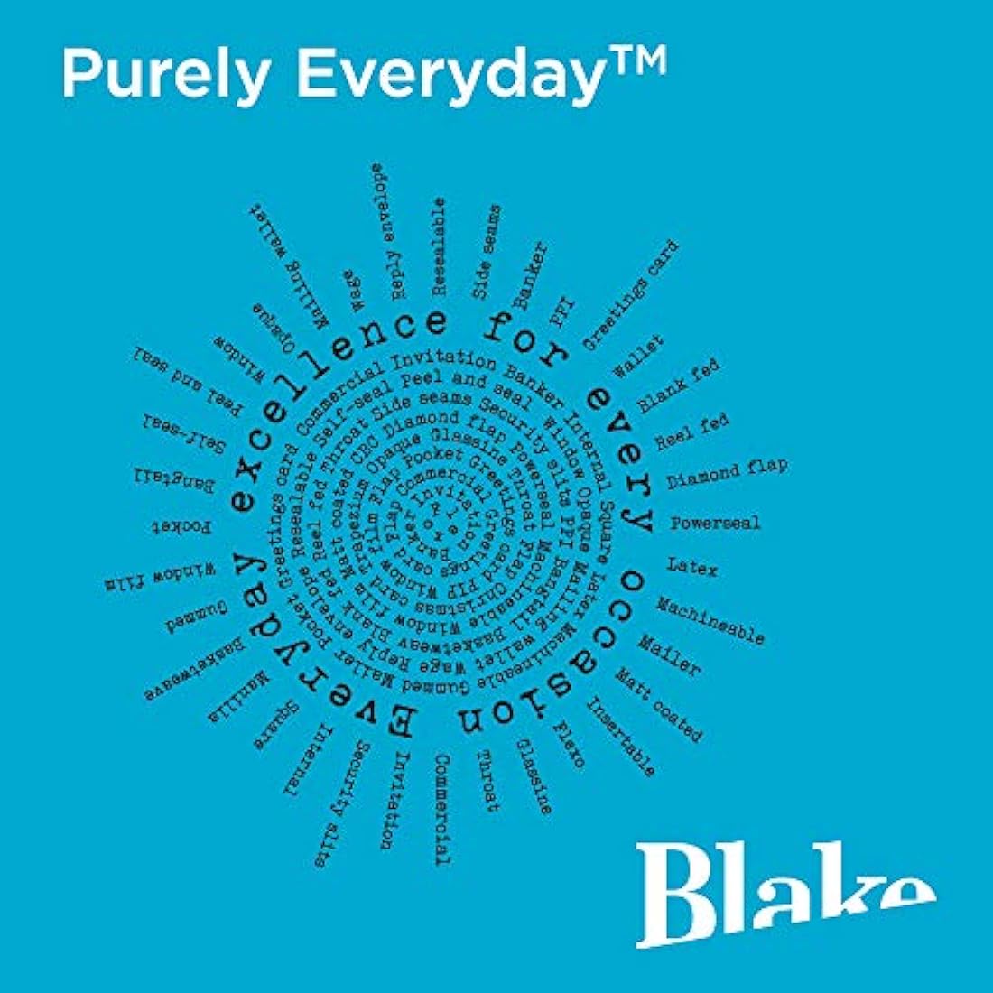 Blake Envelopes Purely Everyday 1004 Kuvertierhüllen Briefumschläge Naßklebung Manille DL+ 121 x 235 mm 80g/m² | 1000 Stück