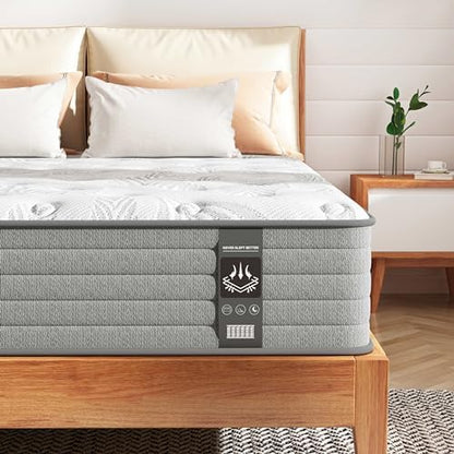 CIUANCE Single Size Mattress 3FT, 10 Inch Gel Infused Single Mattress with Individual Pocket Springs for Ultimate Support & Pressure Relief