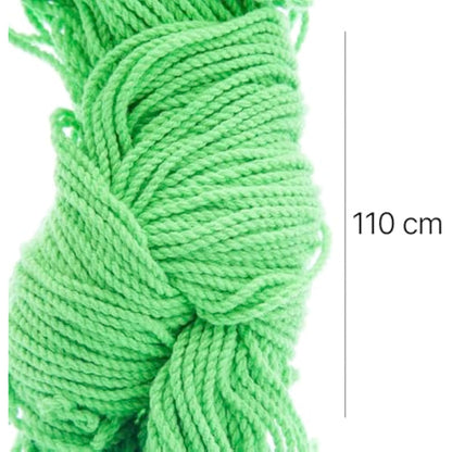 YoYo Factory Yo-Yo String Pack (10 pcs) – Durable Yo Yo Strings for Trick Yoyo & Professional YoYo – Kid-Friendly Replacement Strings for Yoyos - Green