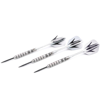 CUESOUL 95% Tungsten 22 Grams Tungsten Steel Tip Darts Set -with 1 Deluxe Dart Case(CSTSTD028-22L)