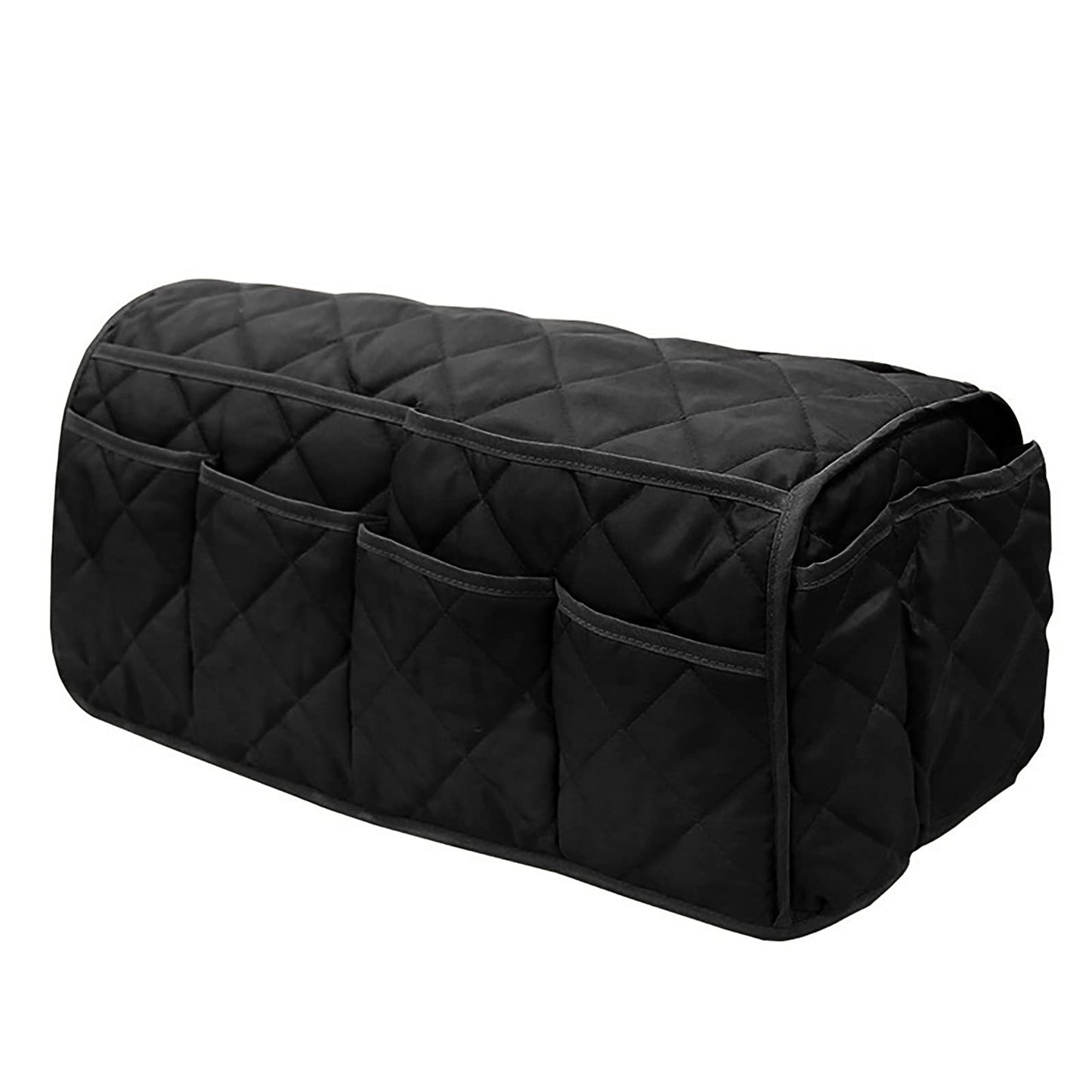 Sofa Armrest Organizer Waterproof Arm Rest Storage Bag Anti-Slip Couch Bedside Armchair Caddy Recliner Arm Protector Cover with 14 Pockets for Remote