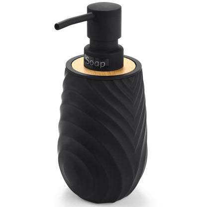 Hand Soap Dispenser Bathroom Bamboo with Texture, Soap Dispenser Kitchen