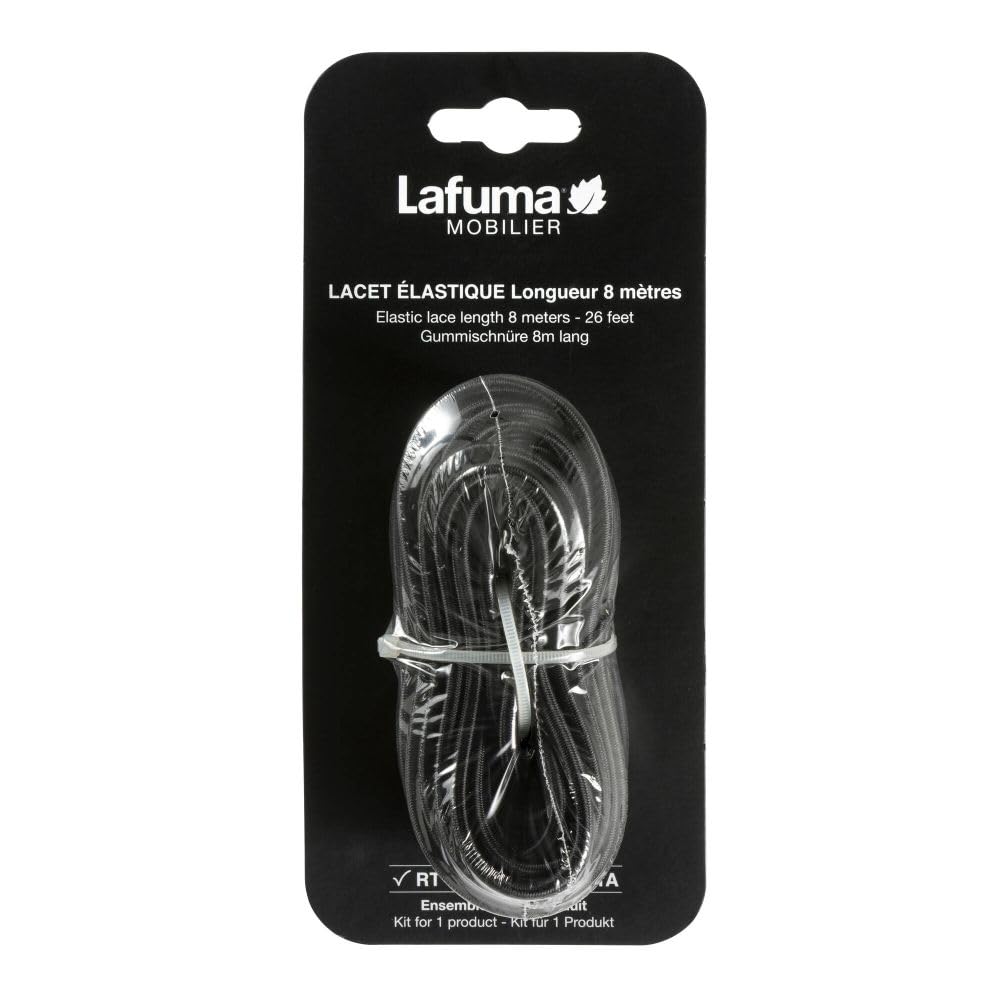 Lafuma Mobilier Elastic Cord 8m, Black