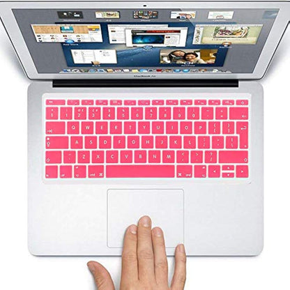 FINDING CASE EU/UK Apple keyboard skin cover Compatible MacBook Pro 13 Inch A1708 2017/2016 Release (No Touch Bar) & New MacBook 12 Inch A1534-Adhesive Premium Ultra Thin Keyboard Cover (Baby pink)