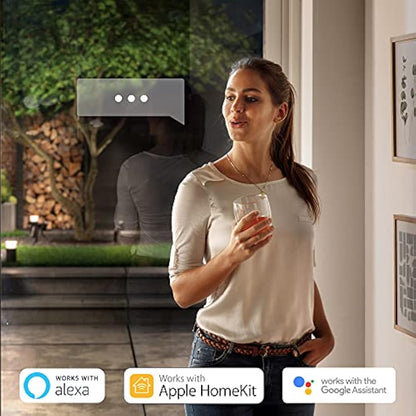 Philips Hue Lucca White LED Smart Outdoor Wall Light, Works with Alexa, Google Assistant and Apple HomeKit