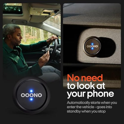 OOONO CO-Driver NO1: Warns of speed controls and dangers in road traffic in real time - automatically active after connecting to smartphone via Bluetooth