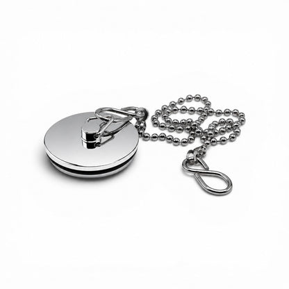 Chrome Sink Plug with Chain for Hand Washing Basin 1 1/2 Inch (38mm)